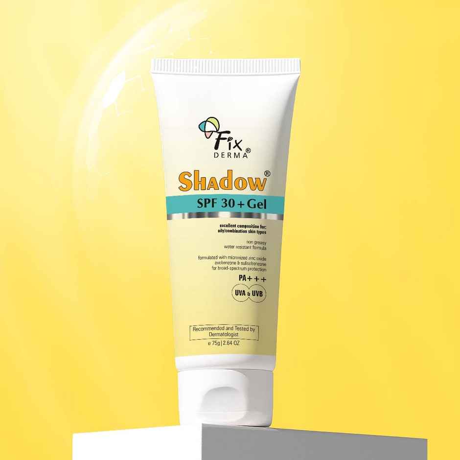 Fixderma Shadow SPF 30+ Gel Sunscreen Non-Greasy for Daily Sun Protection
