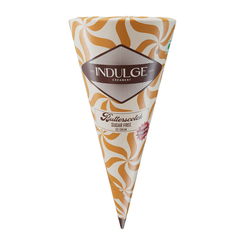Indulge Creamery | Butterscotch Sugar Free Cone