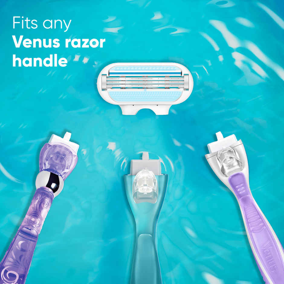 Gillette Venus Hair Removal Razor Blades/Refills/Cartridges for Women - (Aloe Vera Glidestrip)