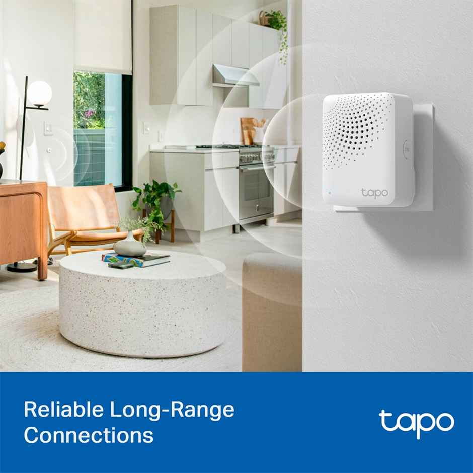 TP-Link Tapo H100 Smart Hub with Chime,Connect with Up to 64 Smart Devices