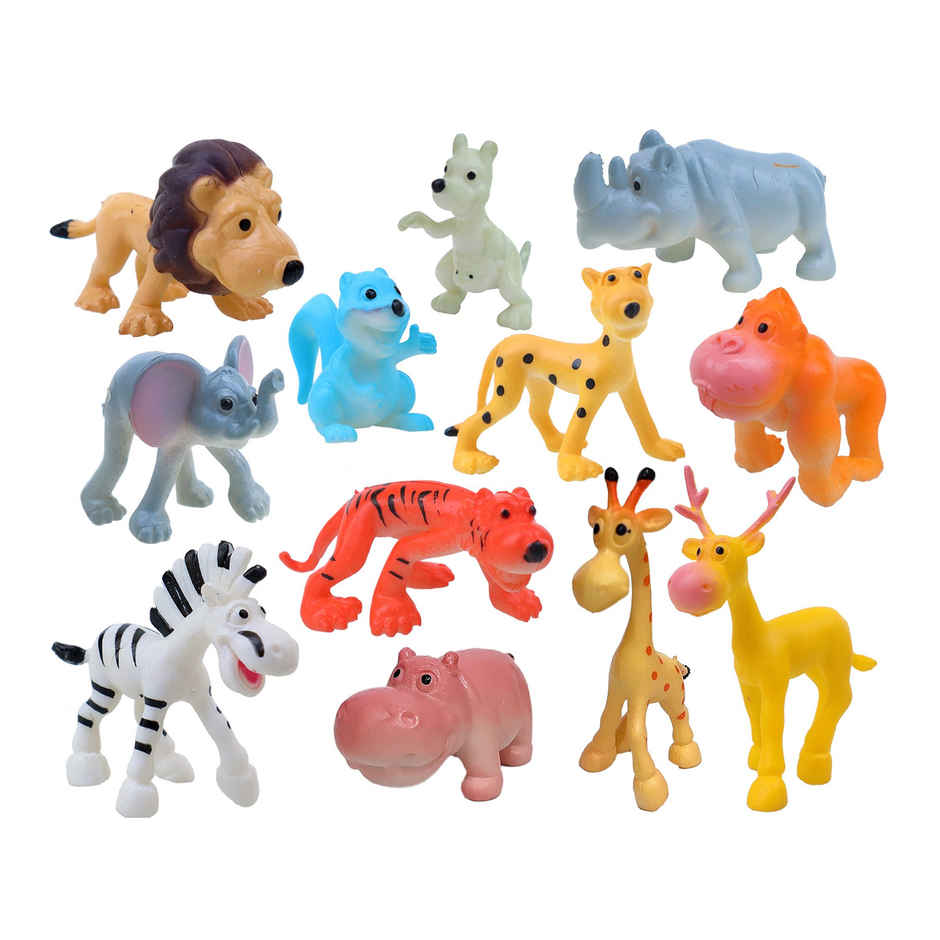 Toyshine Cartoon Style Animals Toy Figure (1+ Years)(Pack)