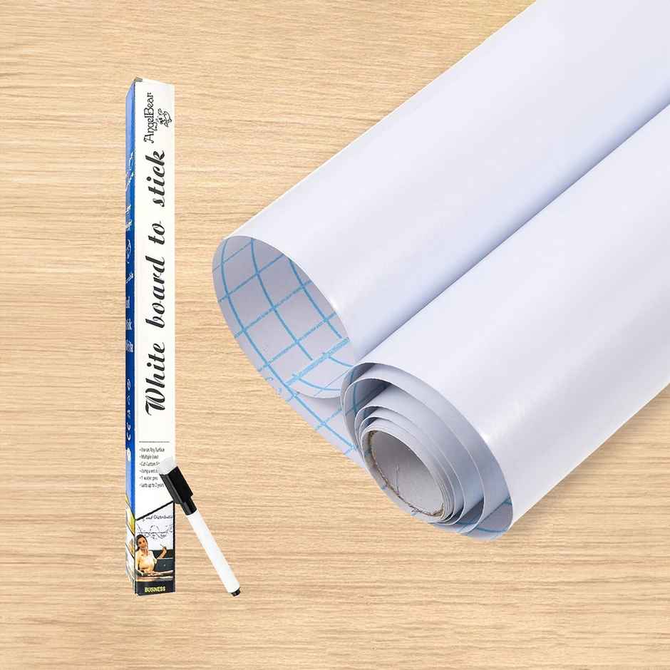 Urbanfix Whiteboard Wall Sticker | Removable Kitchen Memo Board with Sketch Pen | 45 x 200 cm