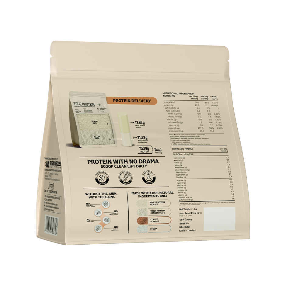 True Protein Made with Four Natural Ingredients Only | Natural Coffee