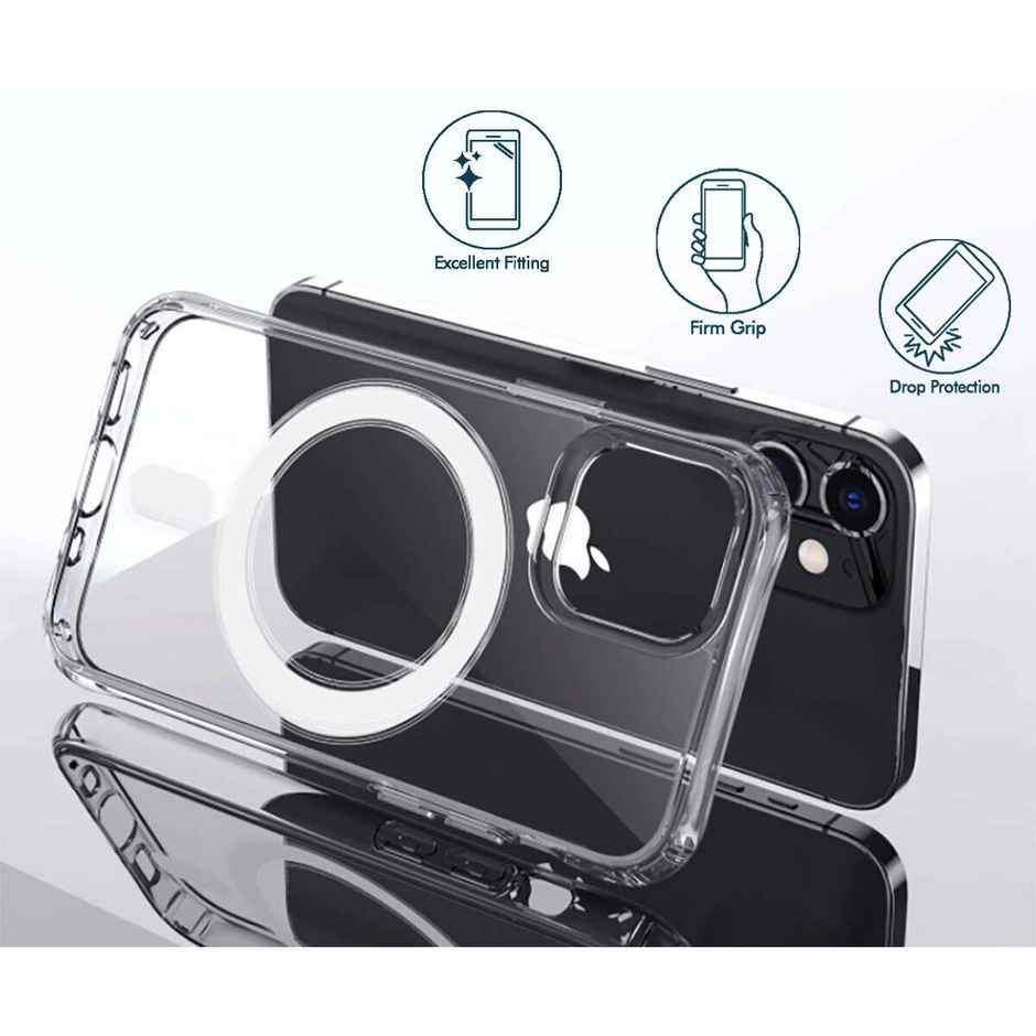 Artistque Case for Iphone 12 Mini Back Cover - Transparent Clear Magsafe