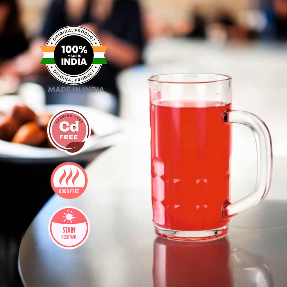 Fructose Beer Juice Milkshake Mug Set | 290 ml Each | 6 pcs | Yera Glassware