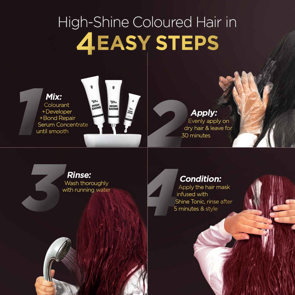 Bblunt Salon Secret High Shine Conditioning Hair Colour | Cherry Red