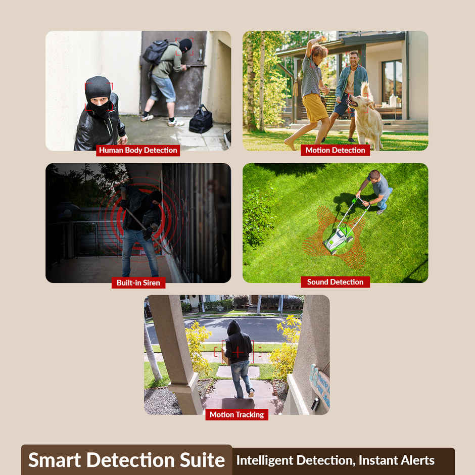 CP PLUS CP-Z43Q 4MP Quad HD Outdoor Wi-Fi CCTV Camera with Full Color Night Vision & CTC Cyber Tech