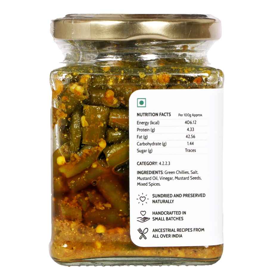 Homemade Love- Green Chilli Pickle
