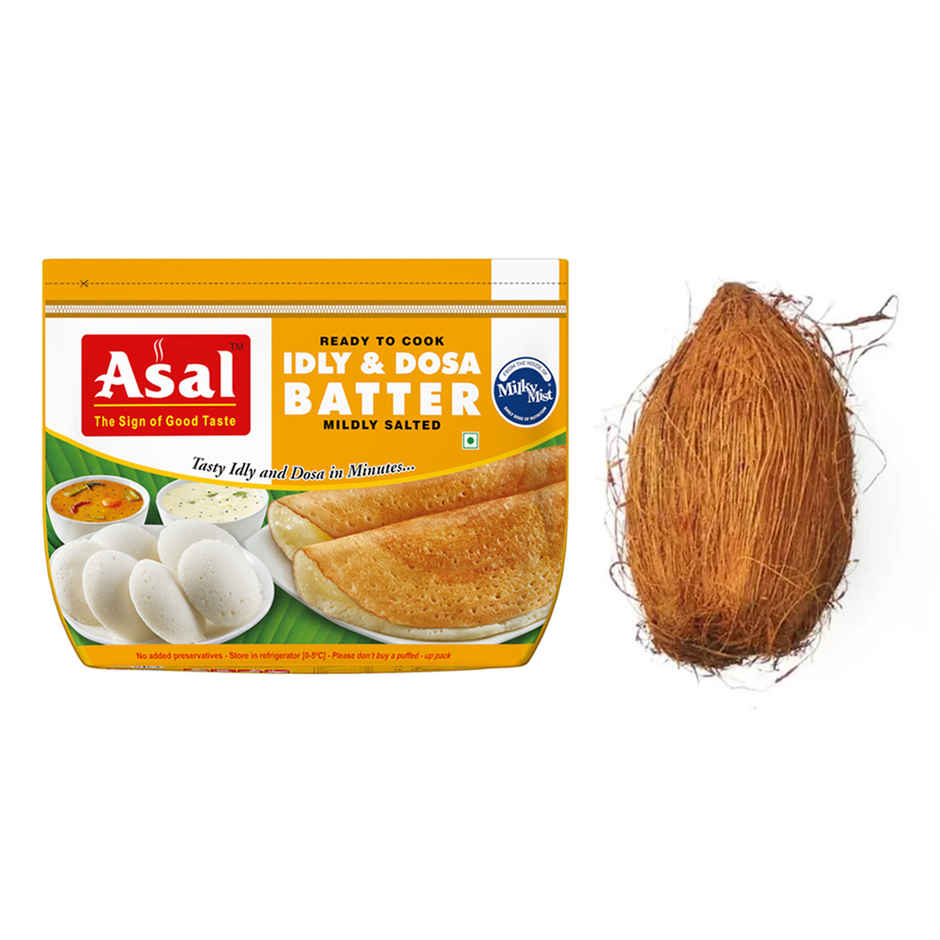 Asal Batter (1kg) & Coconut Kalash (1pc) Combo