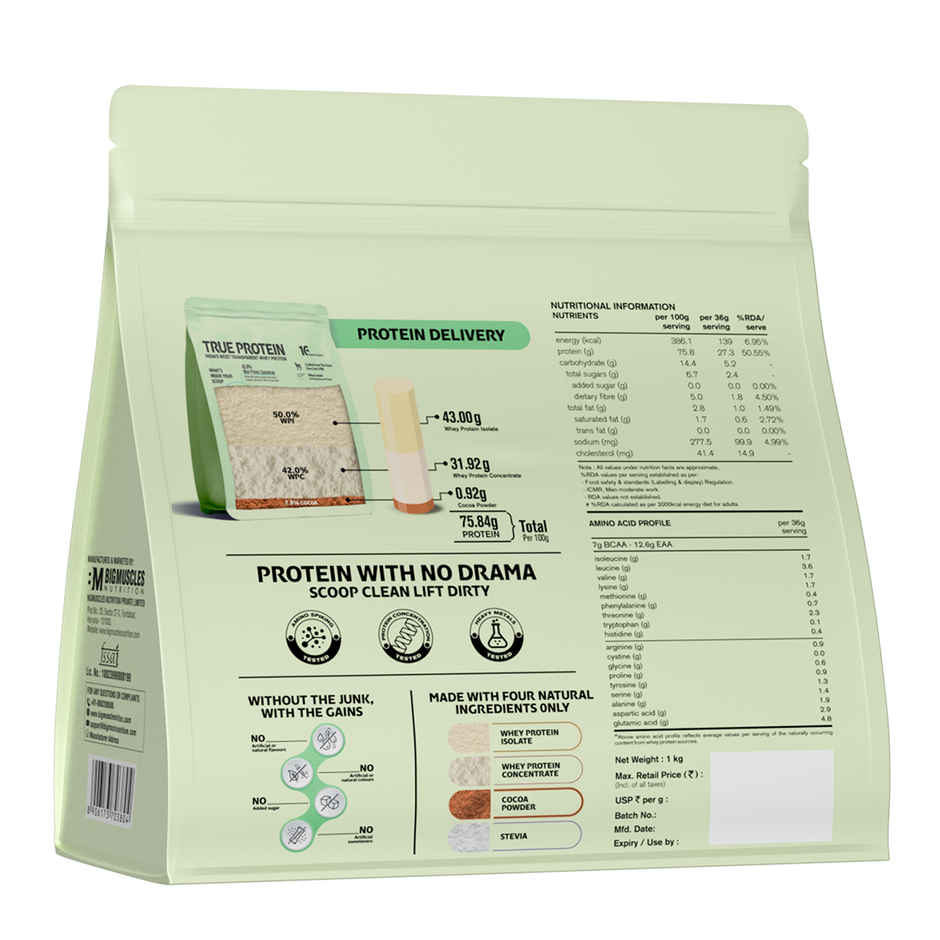 True Protein Made with Three Natural Ingredients Only | Unflavoured