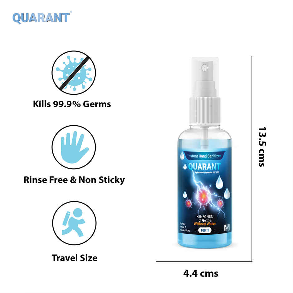 Quarant 80% Alcohol Based Instant Hand Sanitizer Spray