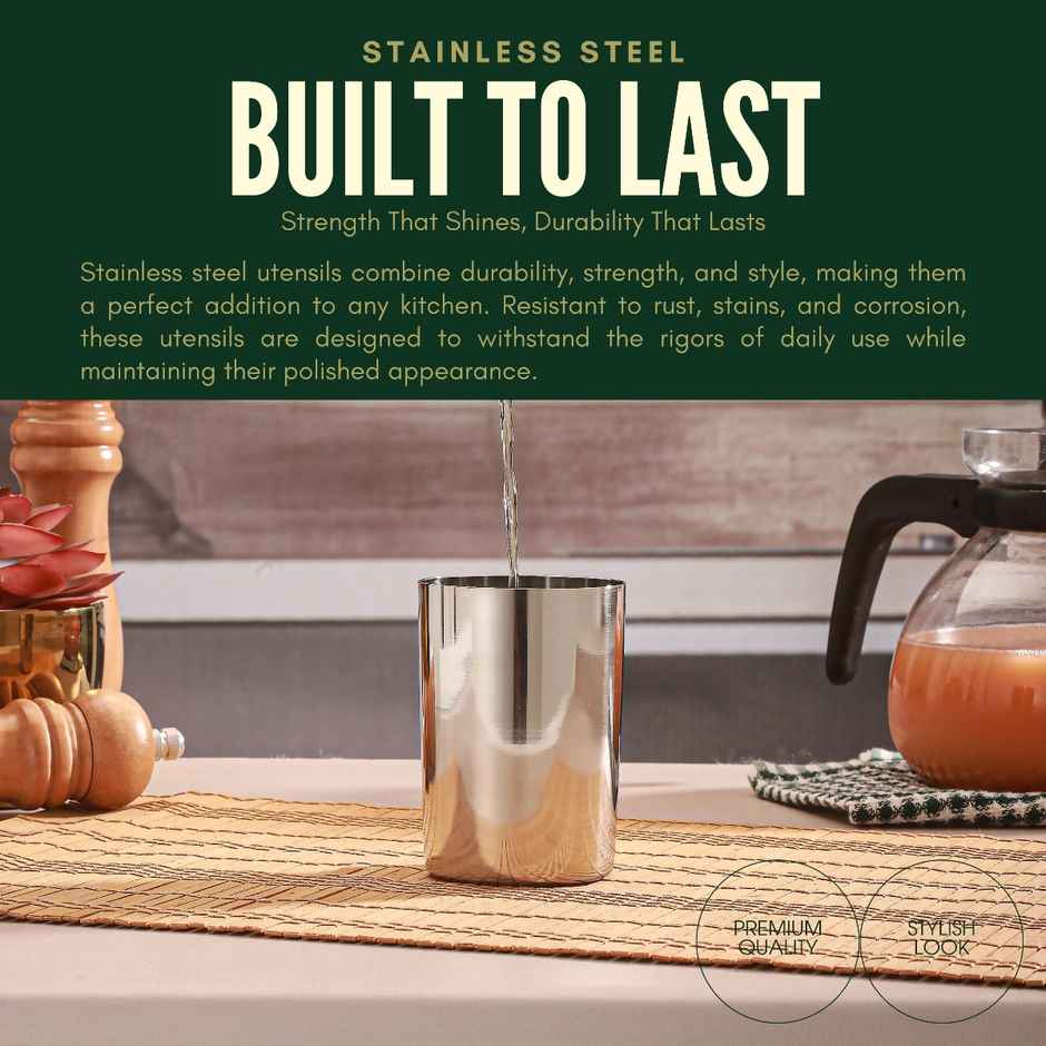 Jensons Stainless Steel Amrapali Straight Glass 300 ml