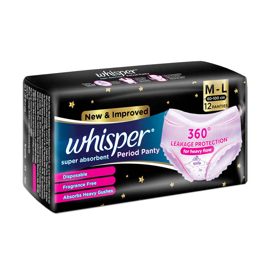 Whisper Super Absorbent Period Panties | M-L