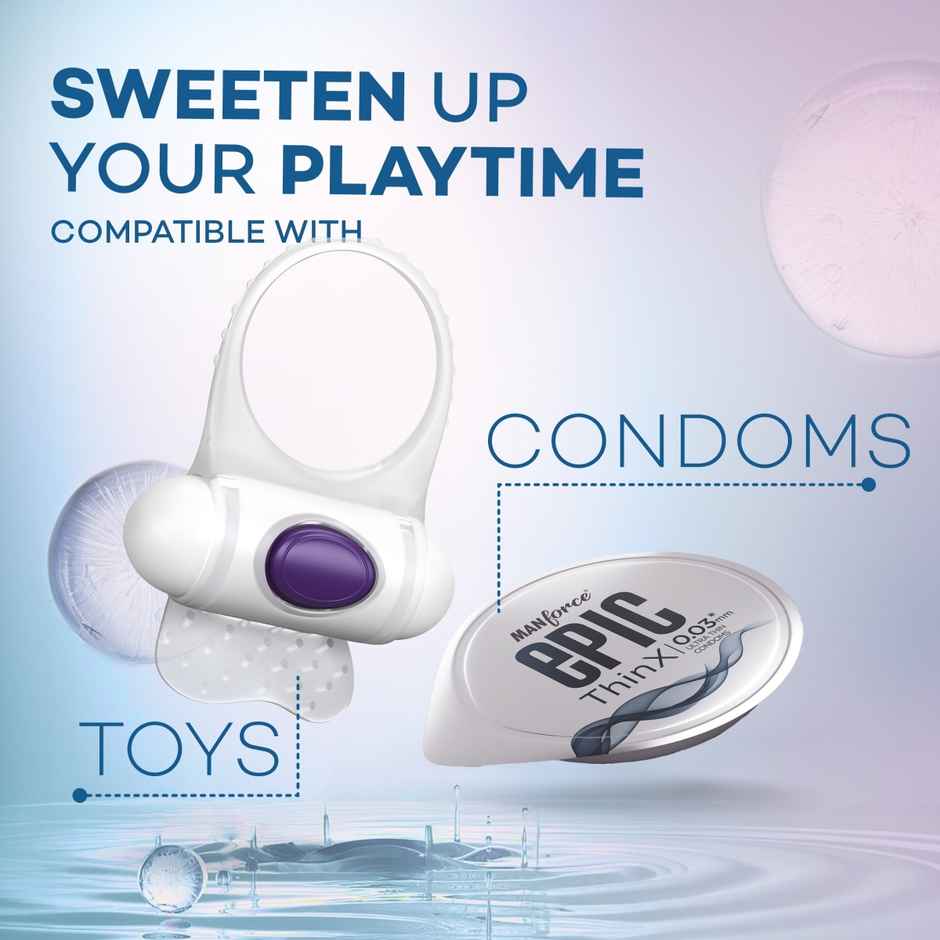 Manforce Epic Thinx Ultra Thin Condoms (10pc) & Manforce Epic Lube - Aloe-Vera & Litchi (60ml) Combo 