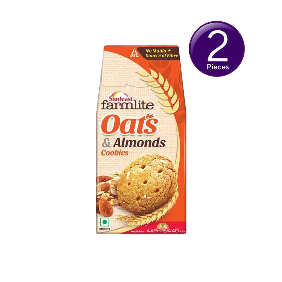 Sunfeast Farmlite Gold and Almond Oats Biscuits | Trans Fat-free Combo