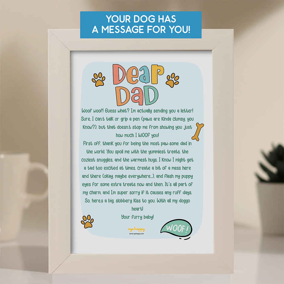 Oye Happy Letter For Dog Dad