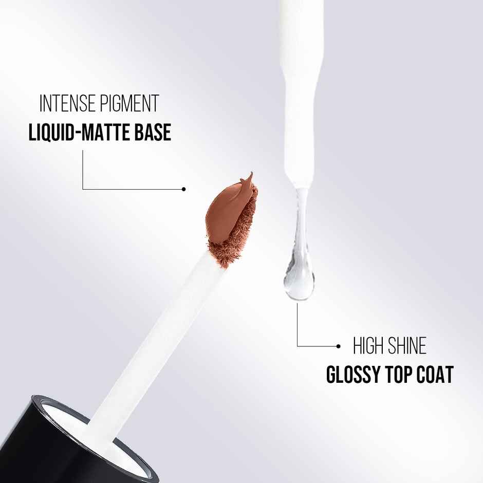 Staze 9to9 Gloss Lock 2-in-1 Liquid Lipstick | 04 I'm Shy