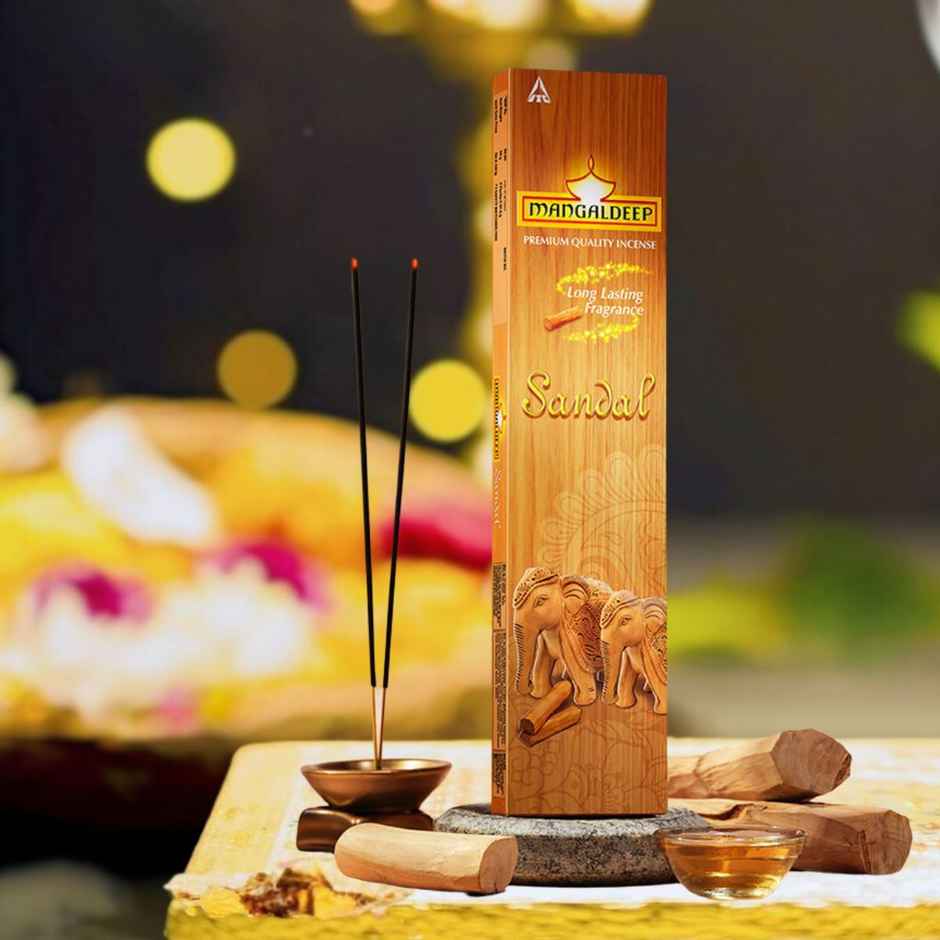 Sandal Incense Sticks | Long Lasting Fragrance | Mangaldeep