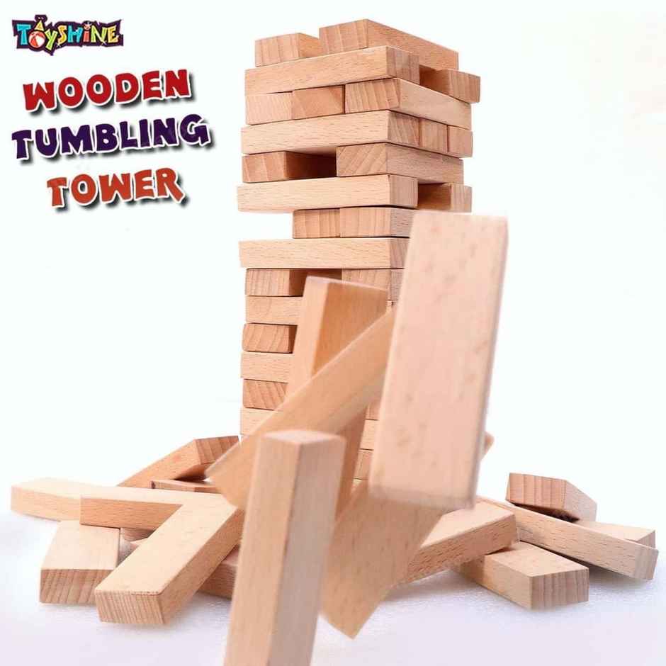 Toyshine 120 pcs 12 Color Wooden Dominos Blocks Set For Kids Educational Game