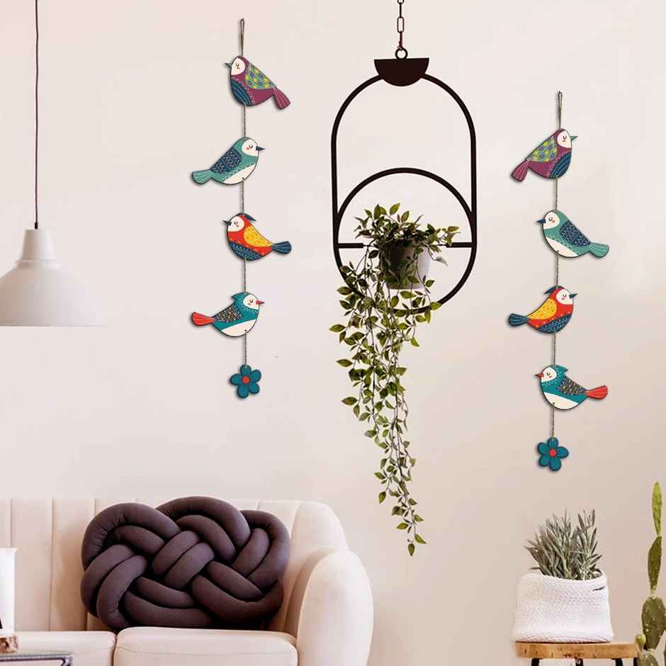 Artvibes Colorful Birds Wall and Door Hanging for Home | gift | Wall Decoration | Wh5216n