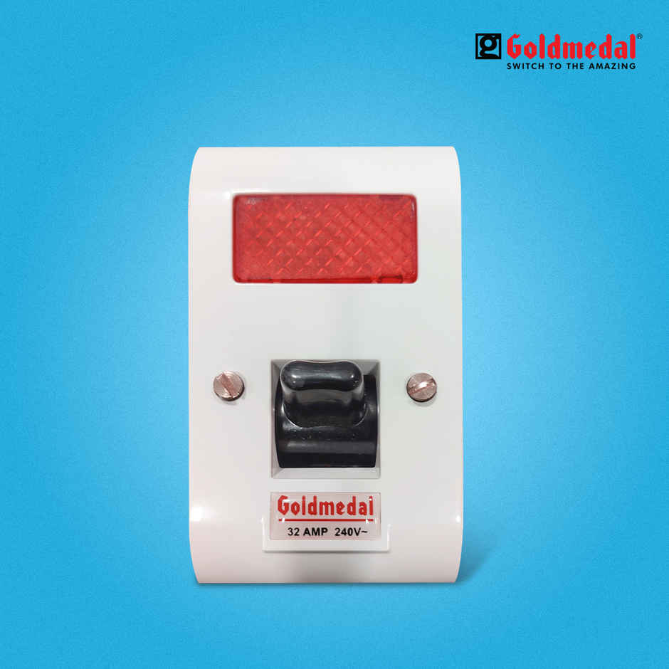 Goldmedal Essenza Surface D.P. Surge Switch (With Indicator, White)