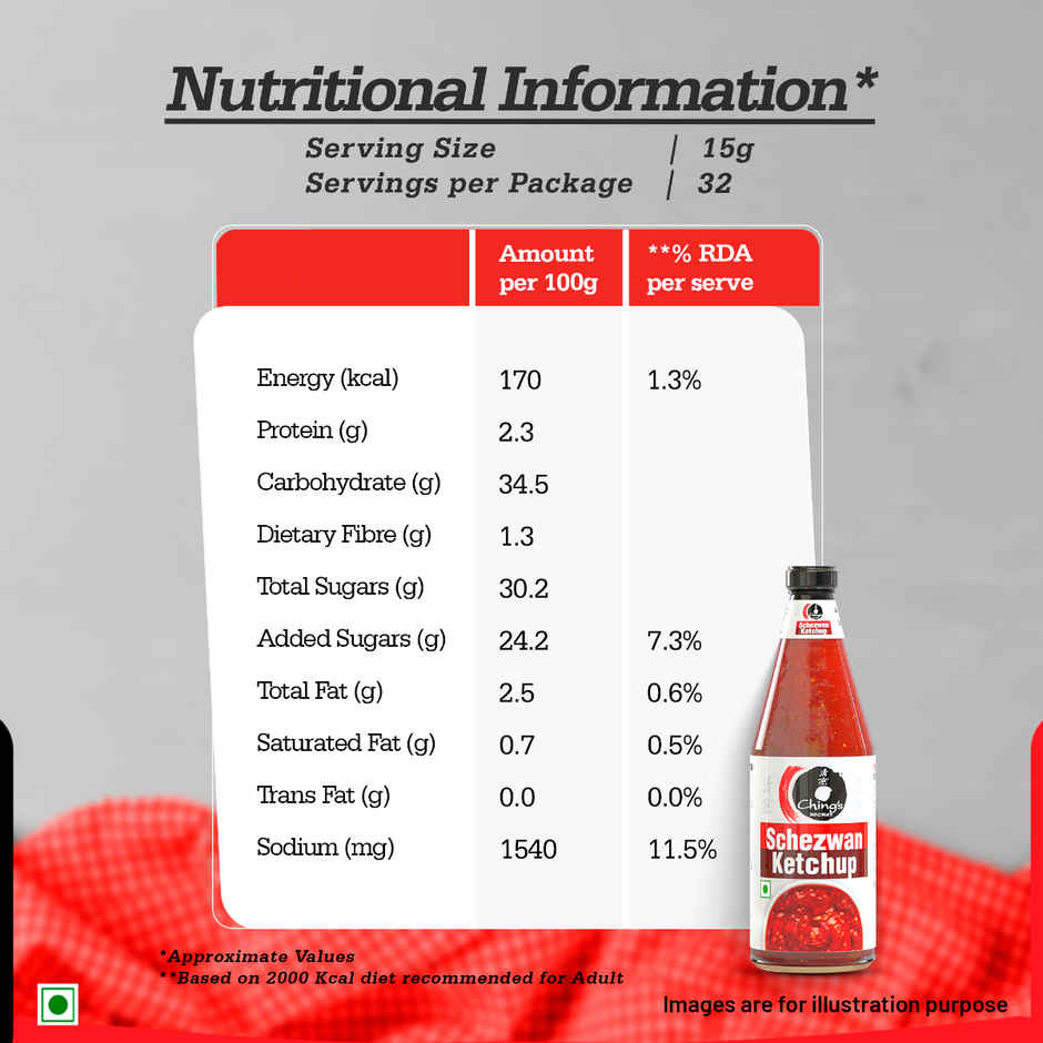 Ching's Secret Schezwan & Tomato Sauce Ketchup