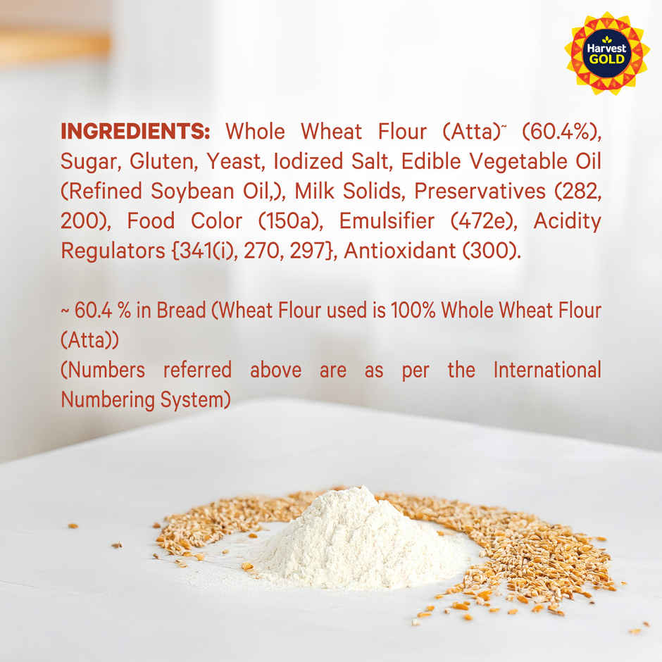 Harvest Gold - Pure Whole Wheat Bread (Zero Maida)