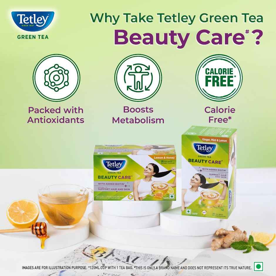 Tetley Beauty Care Ginger - Mint | Lemon Green Tea