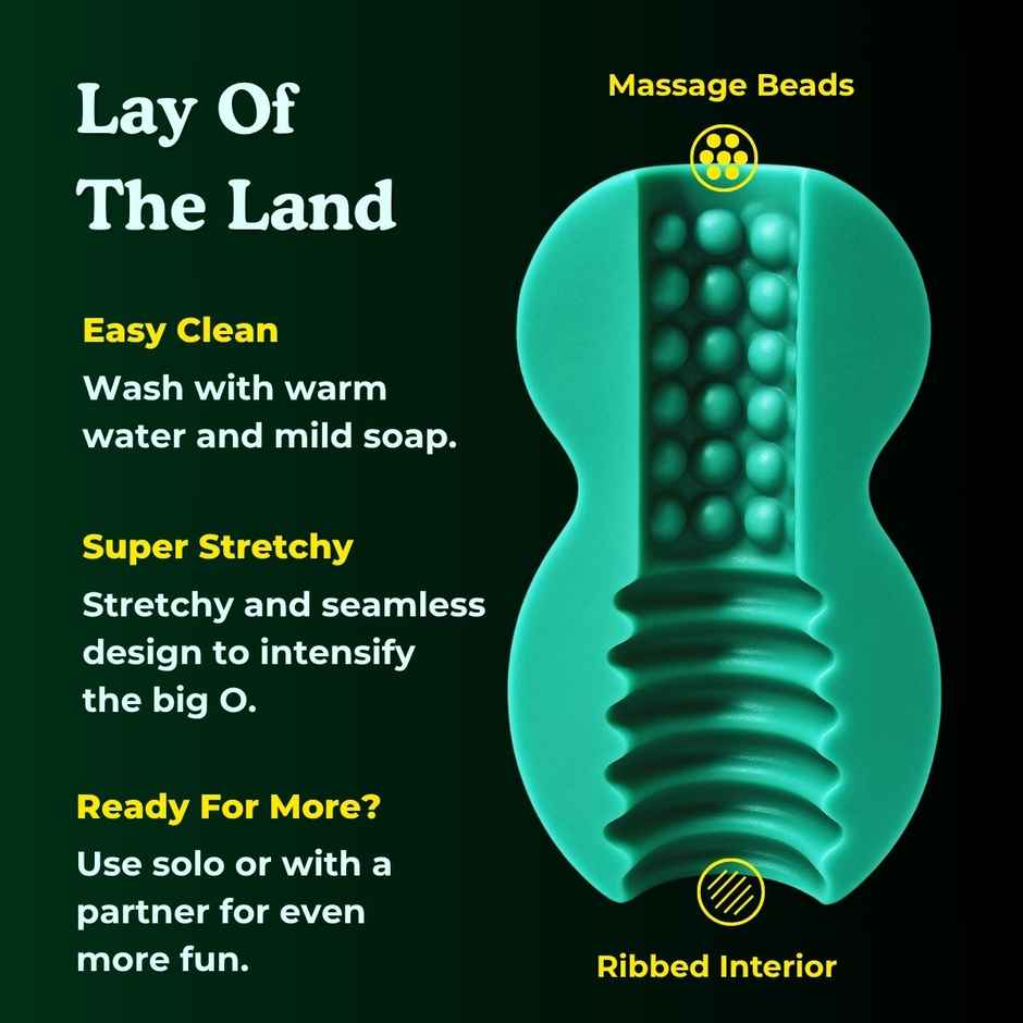 BoldEdge Double Barrel Men Stroker Personal Massager and Water-based Strawberry Lubricant Combo