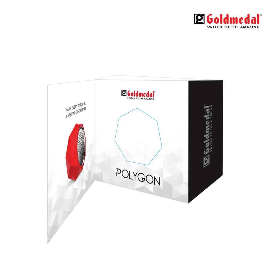 Goldmedal Polygon Door Bell | Wired Electric Door Chime | Calling Bell For Home | Door Bell for Office, School | Single Tone Door Bell
