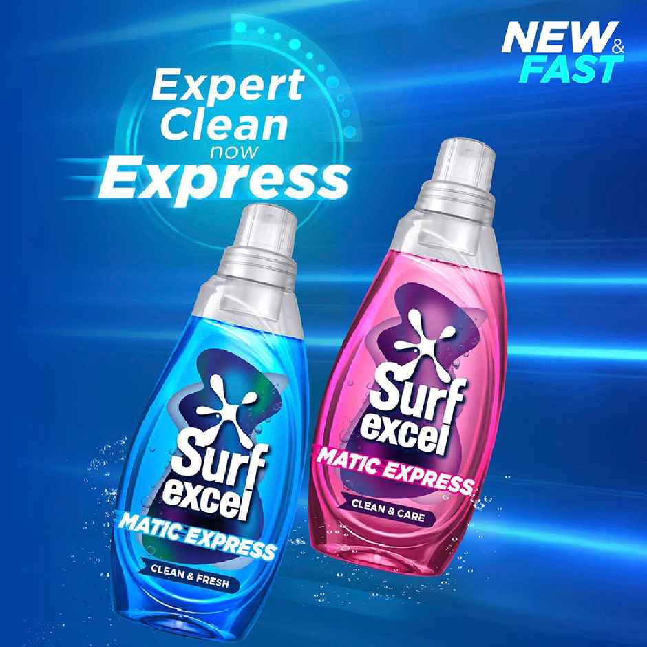 Surf Excel Matic Express Clean & Care (830ml) & Comfort Perfume Deluxe Passion (1.8L) Combo