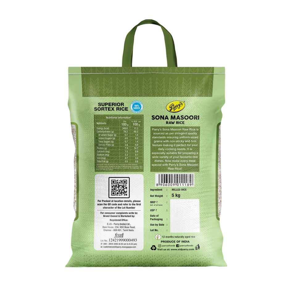 Parry's Sona Masoori Raw Rice