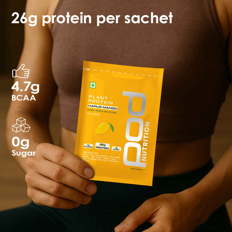 Pod Nutrition Hapus Mango Plant Protein - 26G Protein - Single Serve