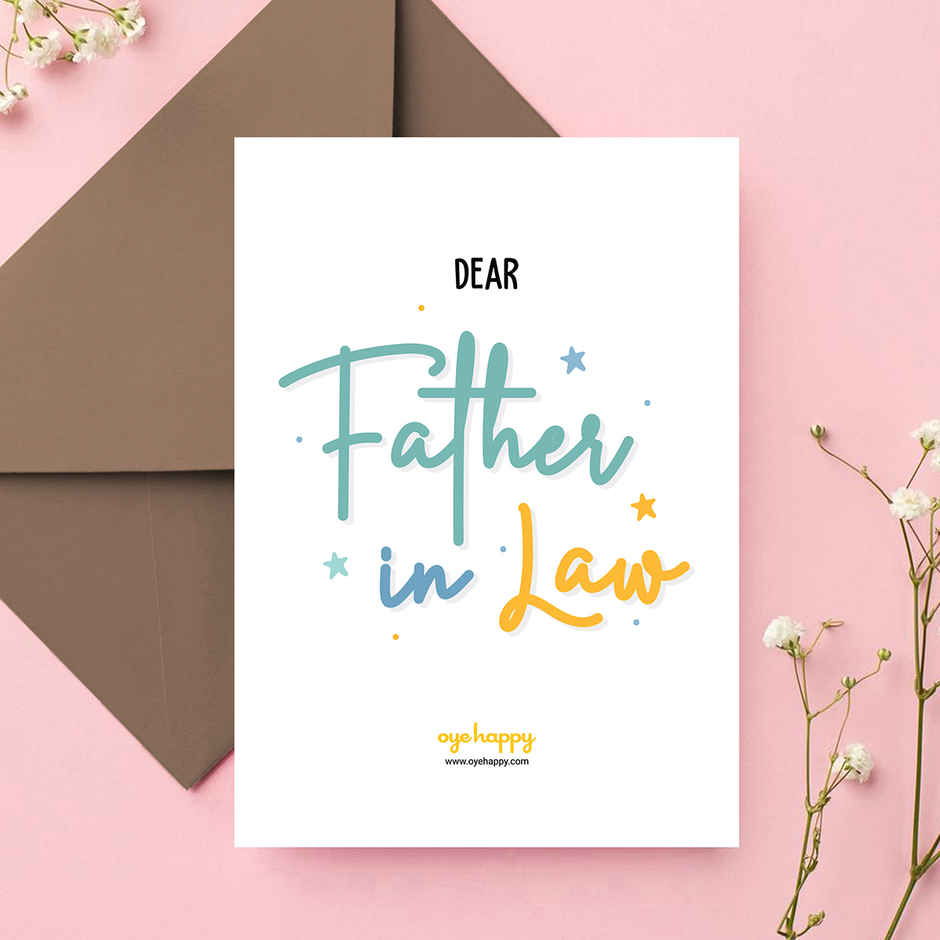 Oye Happy Father-In-Law Card