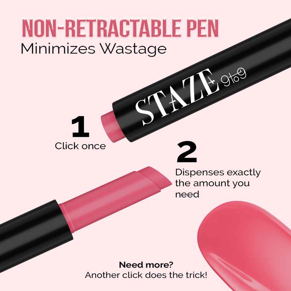 STAZE 9 to 9 Y.U.M.M.Y Lip Gloss Balm | Intense High-Shine Gloss Finish | SPF 15 | Strawberry Jelly