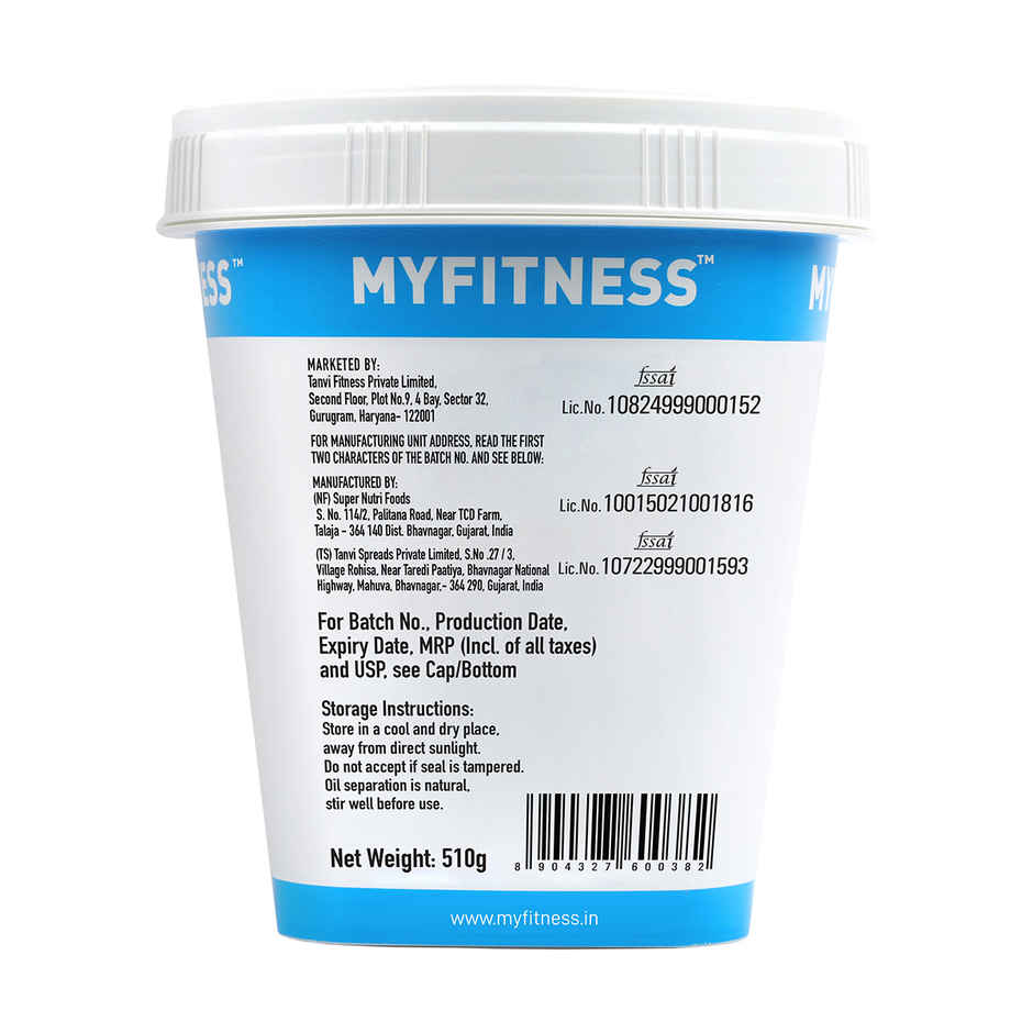 MyFitness Original Peanut Butter Smooth Spread | High Protein Combo