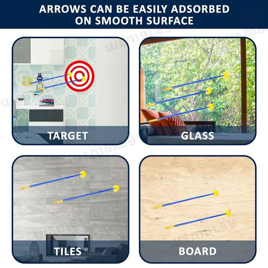 Wembley Bow and Arrow Archery Set for Kids and Adults - Includes Target Board