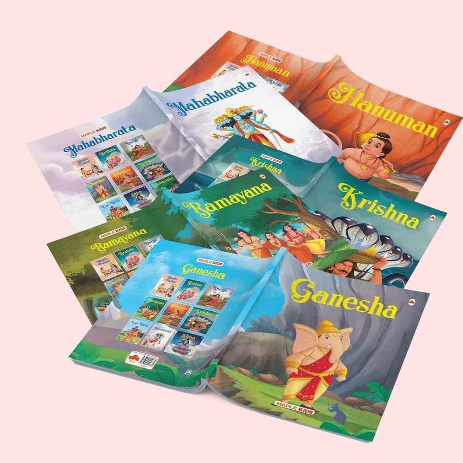 Mythology Tales - Story Book for Kids (Illustrated) (Set of 10 Books)