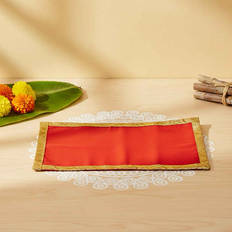 Velvet Aasan Medium | 7 x 10 inch | Shubhkart