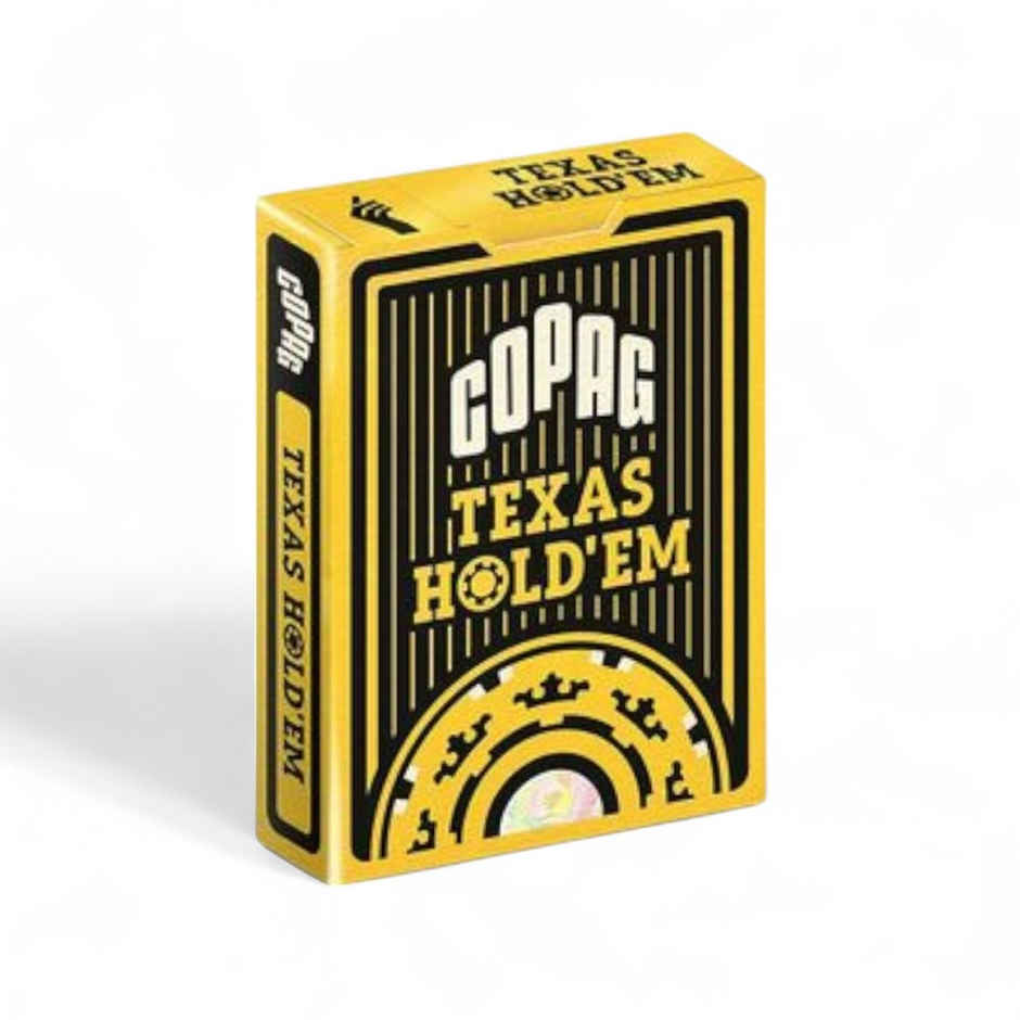 Parksons Copag Texas Hold'em, Poker Size, Jumbo Index Playing Cards, Black & Burgundy