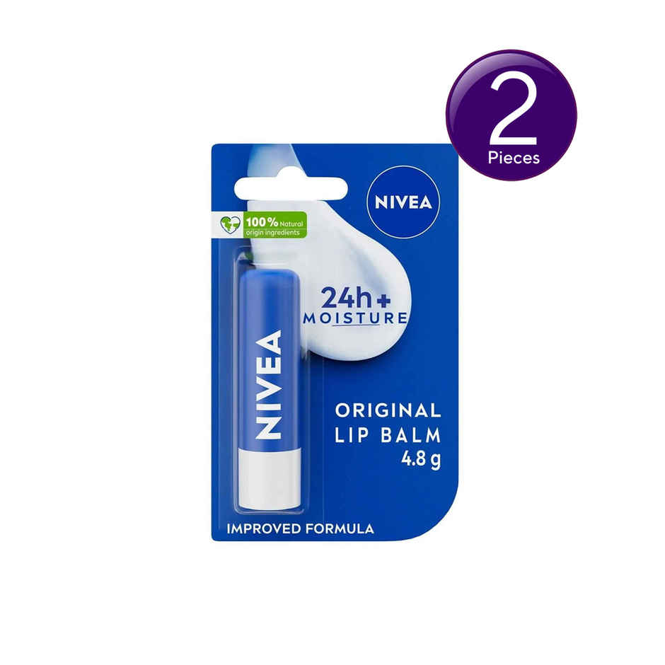 Nivea Lip Balm Original Pack of 2