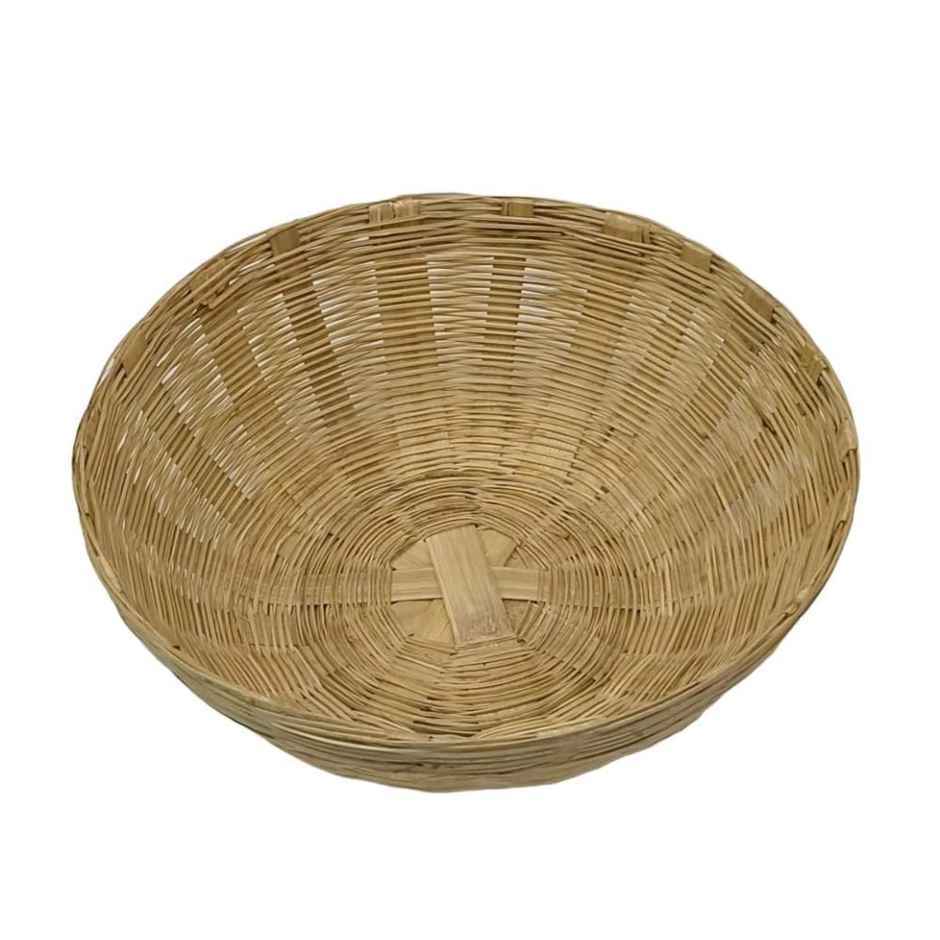 Divine Vibes Bamboo Daura | Basket For Chhath Puja - Used to store Fruit and Prasad