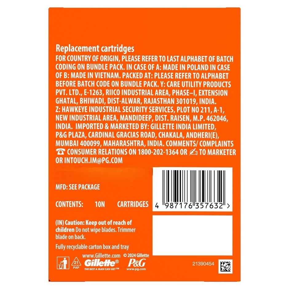 Gillette Fusion Razor Cartridges (10+6) Combo