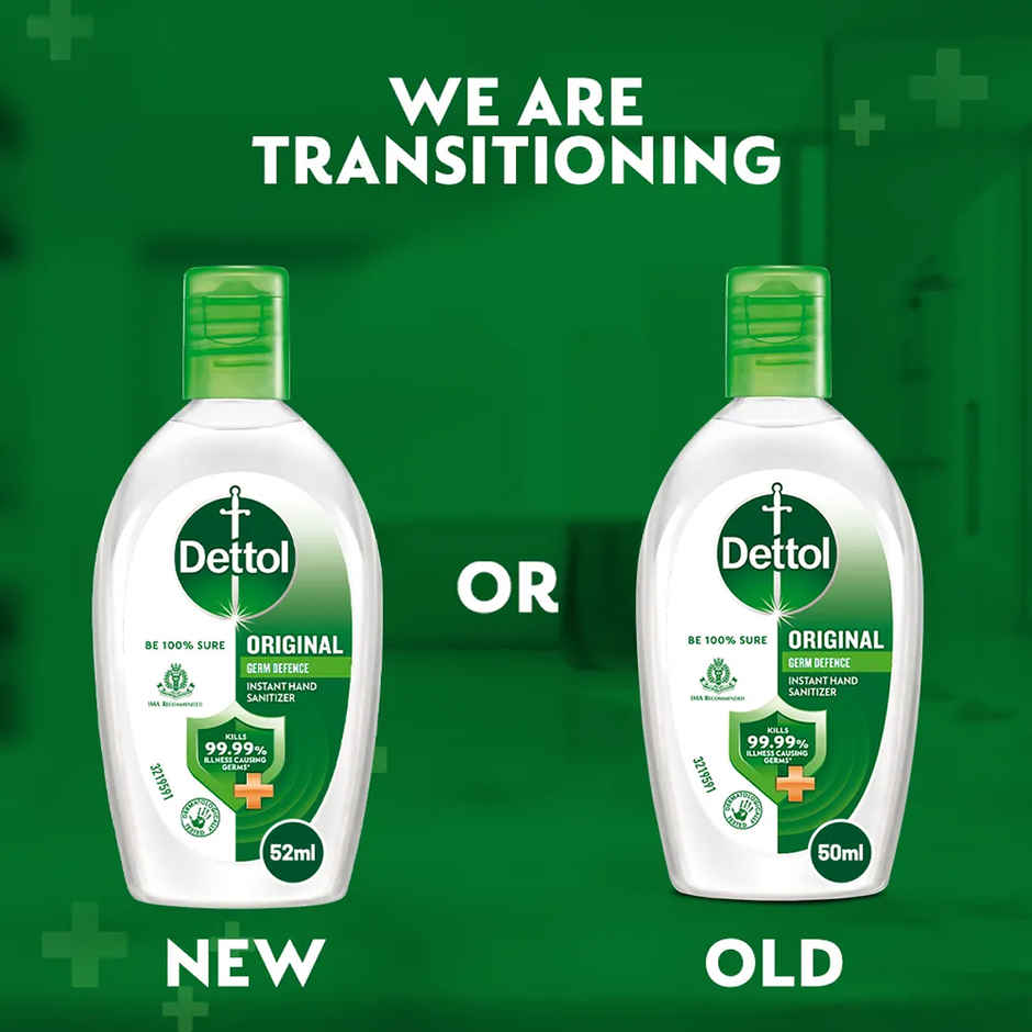 "Dettol Original Instant Hand Sanitizer Bottle	 Combo"