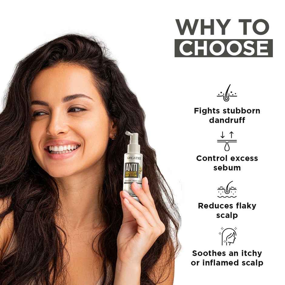 Orgatre Anti Dandruff Hair Serum | Treatment For Dandruff Flaky & Dry Scalp