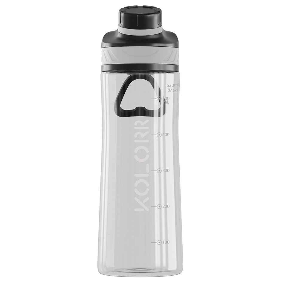 Kolorr Zest 620 ml Bottle | Grey & Black | Ideal for Travel & Everyday Hydration