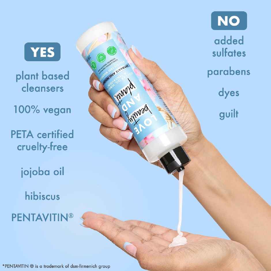 Love Beauty & Planet Jojoba Oil | Hibiscus & Pentavitin Hydrate & Nourish Shampoo