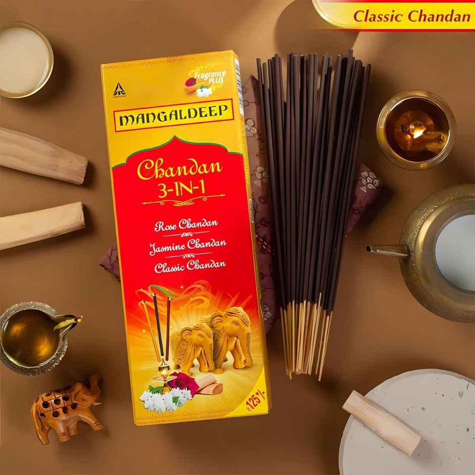 Chandan 3 In 1 Agarbatti | Mangaldeep