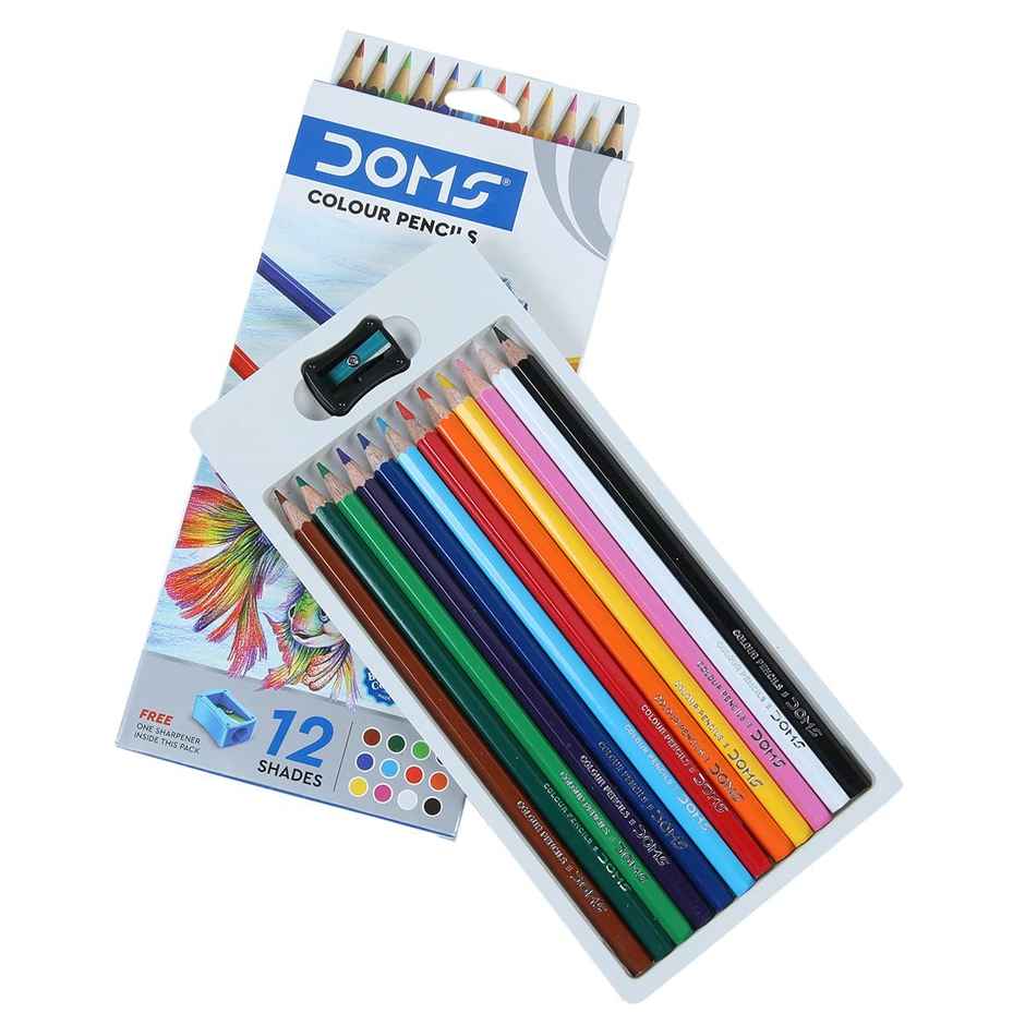 Doms Fsc 12 Shades Colour Pencil