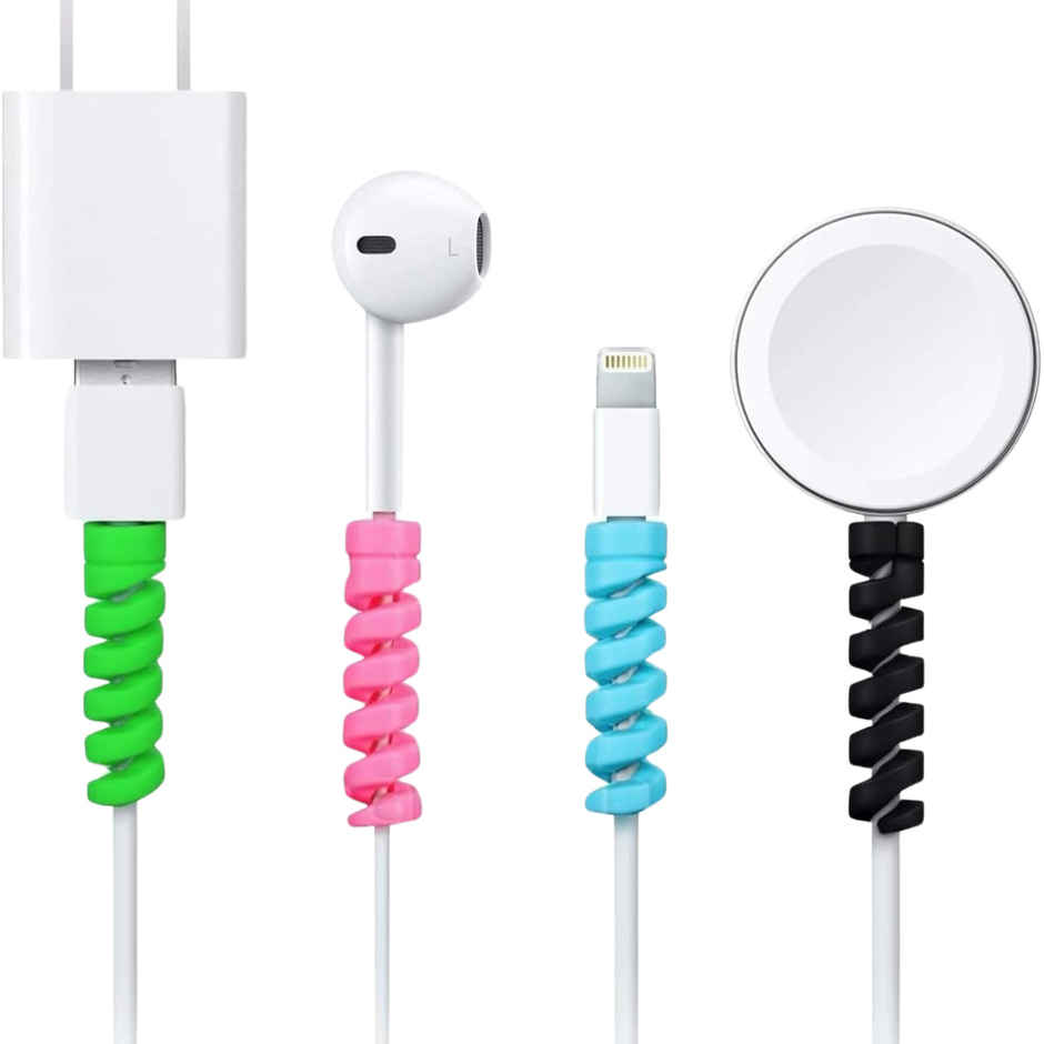 AILKIN Spiral Charger Cable Protector | Data Cable Saver | Protective Covers